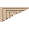 Ekena Millwork 8"W x 16"D x 8"H Wide Landon Rough Cedar Woodgrain TimberThane Corbel, Primed Tan CORUR08X16X08LANRCPR - alternate 5
